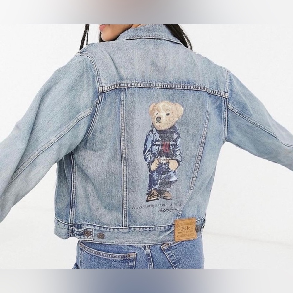 Polo by Ralph Lauren Blue Jean Jacket with Bear
